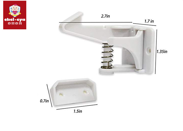 Wholesale Hidden Spring Baby Lock With Press Button Child Proofing Drawer Lock For Home Safety from china suppliers