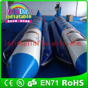 Wholesale Guangzhou QinDa inflatable boat water game banana boat for saleair boat for fun from china suppliers