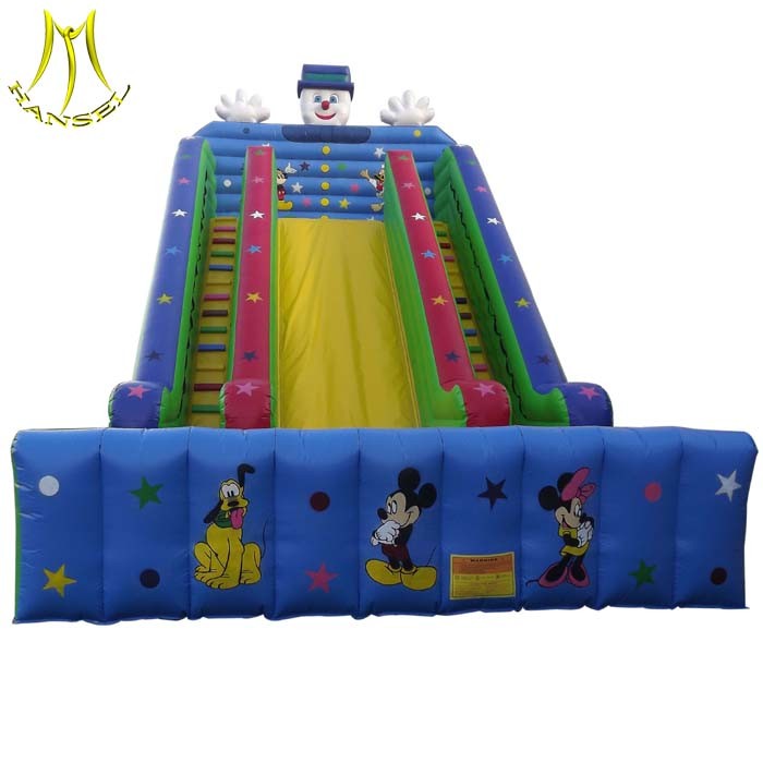Quality Hansel low price amusement theme park equipment inflatable water slides for sale