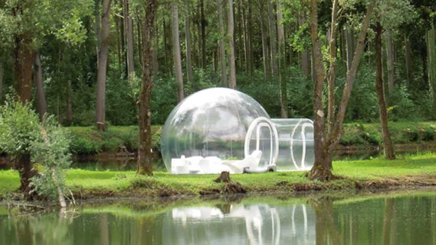Wholesale Transparent inflatable bubble camping tent,clear inflatable lawn tent from china suppliers