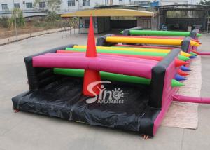 Wholesale 16x6m Crazy Tangled Up Adults Inflatable Obstacle Course For Outdoor Sports Events from china suppliers