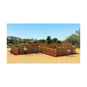 Wholesale Customize Durable Commercial Wooden Playground Equipment For 10 - 20 Persons from china suppliers