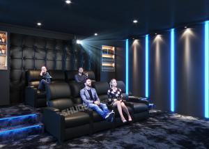 Wholesale Movie Reclining Sofa Chairs For Home Cinema System With Amplifier / 3D Projector from china suppliers