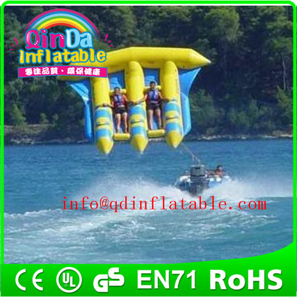 Wholesale QinDa Inflatable inflatable flying fish towable for adult as water game and water ride from china suppliers