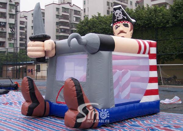 Quality Commercial grade small indoor kids pirate inflatable bouncy castle for outdoor parties for sale