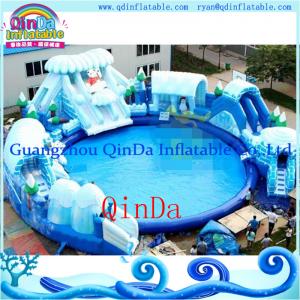 Wholesale Portable Inflatable Water Park With Big Pool And Slide For Sale from china suppliers