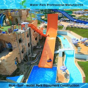 Durable Fiberglass Boomerang Big Water Slides For Adult Water Park Equipment
