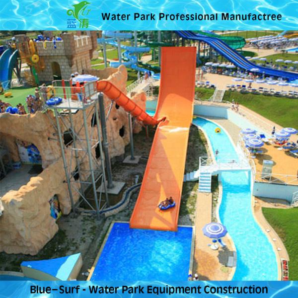Quality Durable Fiberglass Boomerang Big Water Slides For Adult Water Park Equipment for sale