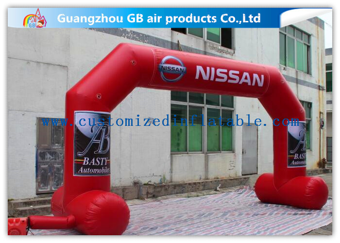 Wholesale OEM / ODM Red Custom Inflatable Arch With Stable Legs Digital Printing from china suppliers