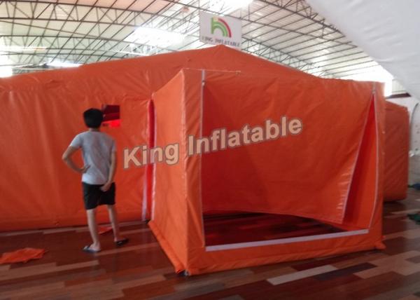 Quality Orange Custom PVC 8*6 M Giant  Inflatable Tents For Event Or Warehouse for sale