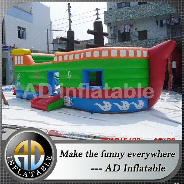 Wholesale Durable Pirate Ship Inflatable Castle Bounce 0.55mm from china suppliers