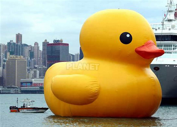 PVC 3m 4m 5m 6m Giant Advertising Water Floating Inflatable Rubber Yellow Duck On Water