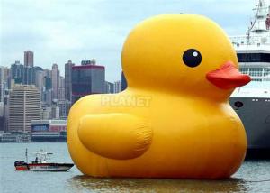 Wholesale PVC 3m 4m 5m 6m Giant Advertising Water Floating Inflatable Rubber Yellow Duck On Water from china suppliers