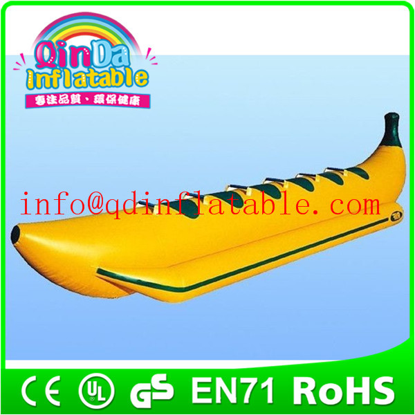Wholesale Inflatable banana shape boat water ski tube Summer passionate sports equipment from china suppliers