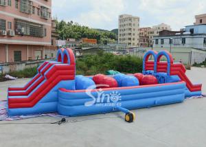 Wholesale Outdoor Double Lane Adults Wipeout Inflatable Big Baller For Inflatable Assault Course From Sino Inflatables from china suppliers