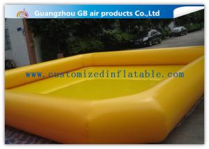 Wholesale Indoor / Outdoor Yellow Above Ground Inflatable Pool For Backyard Water Game from china suppliers