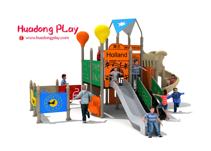 Wholesale Commercial Garden Play Equipment , Preschool Outdoor Play Equipment With Musical Panels from china suppliers
