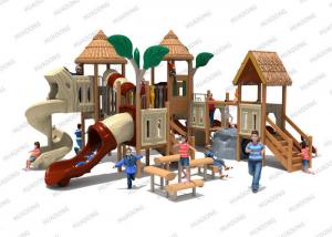 Wholesale Outdoor Plasitc Wooden Playground Slide Bamboo Landscape Children Paradise from china suppliers