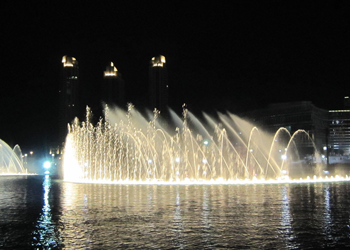 Wholesale High Spray Color Changing Led Fountain , Big Water Fountain Project 380V from china suppliers