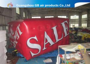 Wholesale Airtight Large Helium Balloons For Advertising , 0.18mm PVC Red Cuboid Helim Balloon from china suppliers