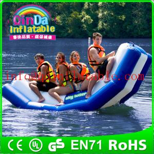 Wholesale Inflatable floating water seesaw pool seesaw for toddlers inflatable floating water game from china suppliers