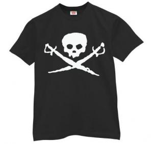 Wholesale Skull Logo Printed T Shirts For Mens , Cotton Spandex Cool Printed T Shirts from china suppliers