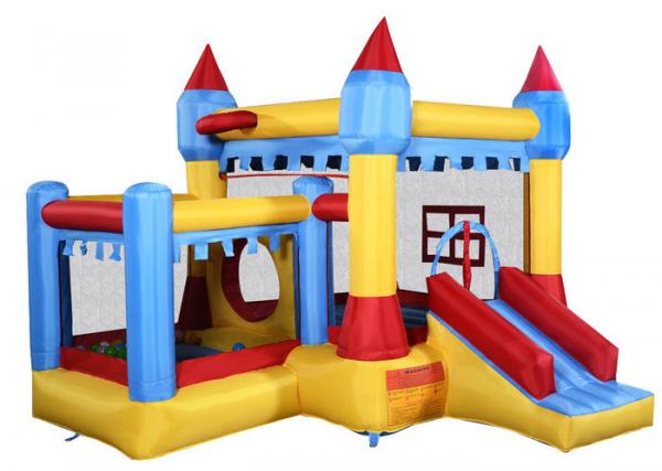 Quality Colorful Inflatable Bounce House Castle With Plastic Ball For Kids Jumper for sale