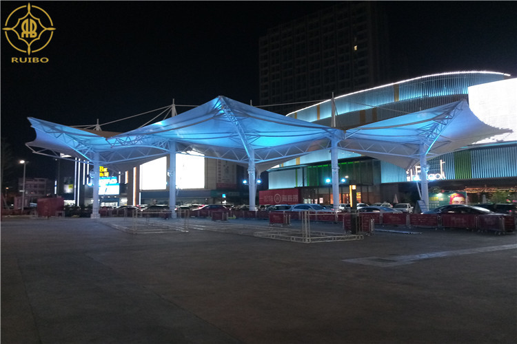 Wholesale Outsize Tensile Membrane Canopy Customized Size Awning On Shopping Mall from china suppliers