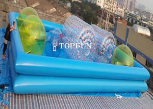 Wholesale Custom Double Pipes Funny Inflatable Swimming Pool Water Walking Ball Roller from china suppliers