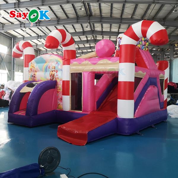 Quality Digital Print Inflatable Bouncer Slide Rental Inflatable Bounce House Quadruple Stitches for sale