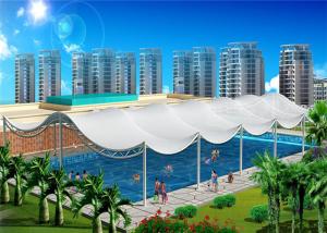 Wholesale White 1050 Gram Tension Fabric Structures High Toughness Durable Custom Shape from china suppliers