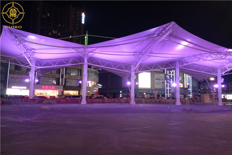 Wholesale Mall Atriums Tensile Membrane Canopy Waterproof Tensile Membrane Fabric Structure from china suppliers