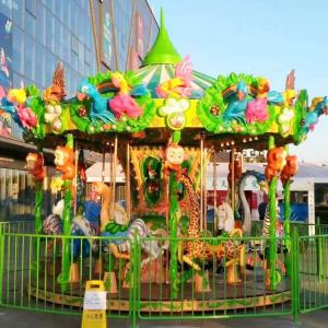 Wholesale Adjustable Speed Animal Kids Carousel Ride With 12 Riders Forest Style CE / ISO from china suppliers