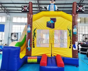 Wholesale Backyard Inflatable Bouncer Slide Pirate Ship Bounce House from china suppliers