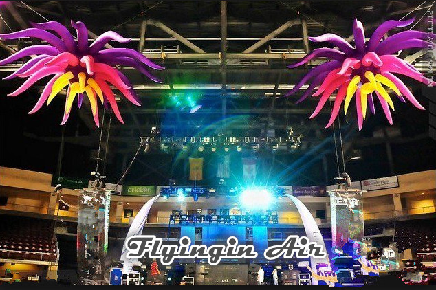 Wholesale Hanging Inflatable Flower with LED Light for Party and Concert Supplies from china suppliers