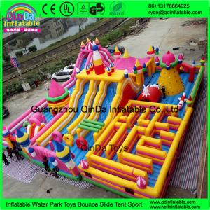 Wholesale Funny inflatable Circus amusement park,Giant inflatable clown fun city,Inflatable bouncer castle with slides from china suppliers