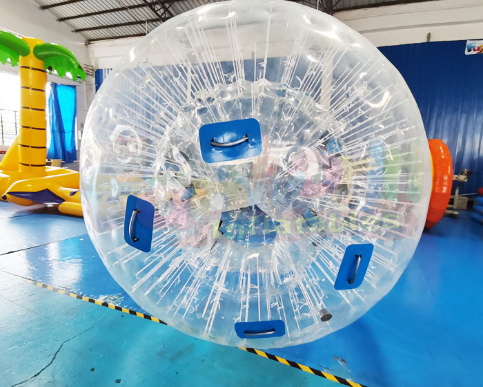 Wholesale 0.55mm PVC Inflatable Zorb Ball Transparent Ground Bubble Games Zorbing Ramp from china suppliers