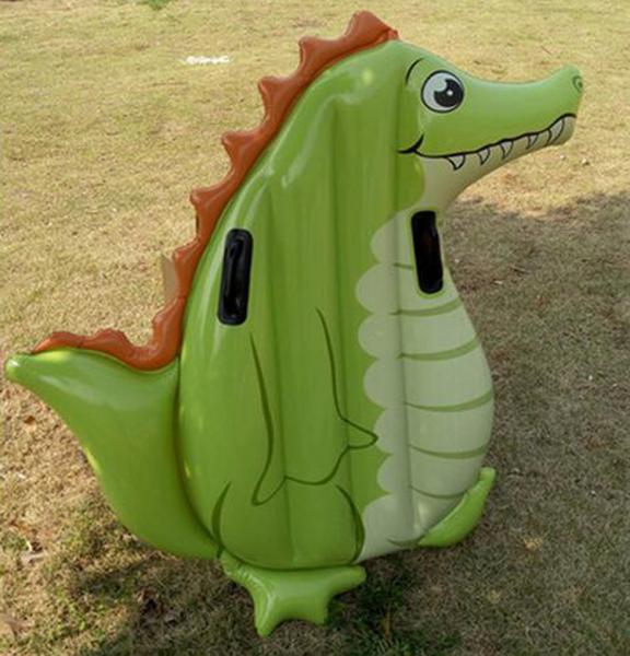 Quality Dinosour Inflatable Plastic Water Floating or green inflatable Swim Ring for kids for sale