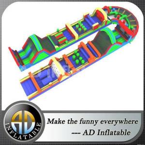 Wholesale Outdoor adult giant adrenaline rush inflatable obstacle course from china suppliers