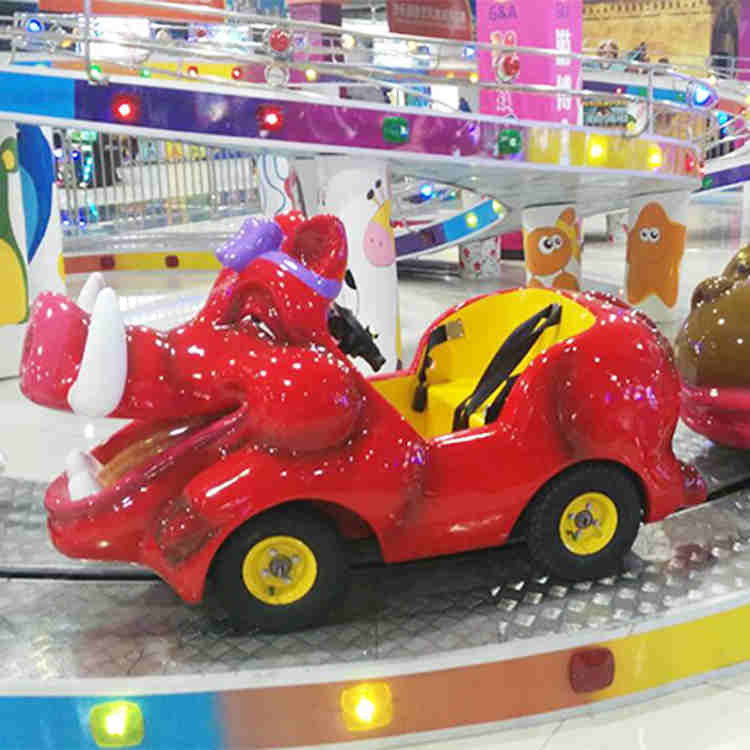 Wholesale Small Kids Amusement Ride Mini Shuttle Ride With Animal Shape Coaches from china suppliers