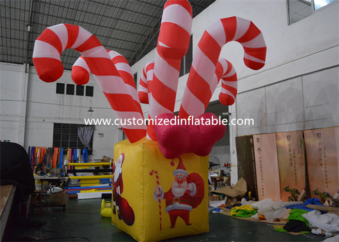 Wholesale Giant Colorful Inflatable Christmas Stick / Inflatable Candy Cane Stick / Inflatable Walking Stick from china suppliers