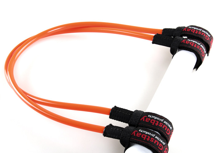 Anti-twist Tough Windsurfing Accessories 8mm PU Tube Harness Line with Velcro Closure