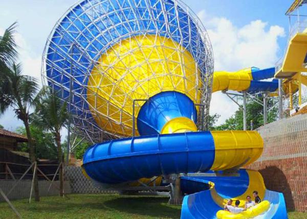 Quality Medium Tornado Slide / Extreme Water Slides For Gigantic Aquatic Park for sale