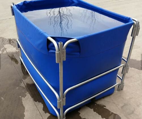 1500L High Opacity Removable Fish Pond , Plastic Ponds For Fish Farming Collapsible Fish Tank