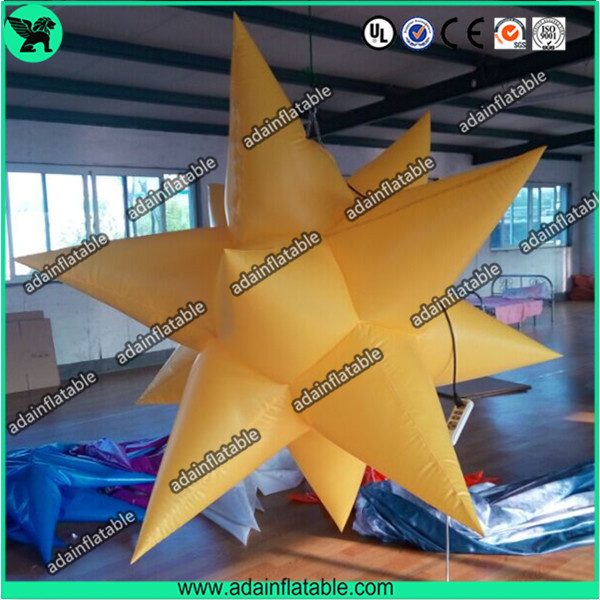 Wholesale Club Stage Hanging Decoration Yellow Inflatable Star With LED Light from china suppliers