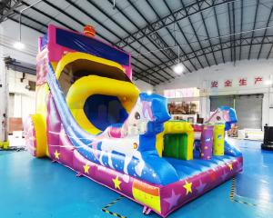 Wholesale TUV Commercial Inflatable Slide Girl Carriage Princess Bounce House from china suppliers