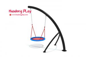 Wholesale Nest Swing Seat Toddler Swing Set , Arch Kids Outdoor Playset Metal Framed from china suppliers