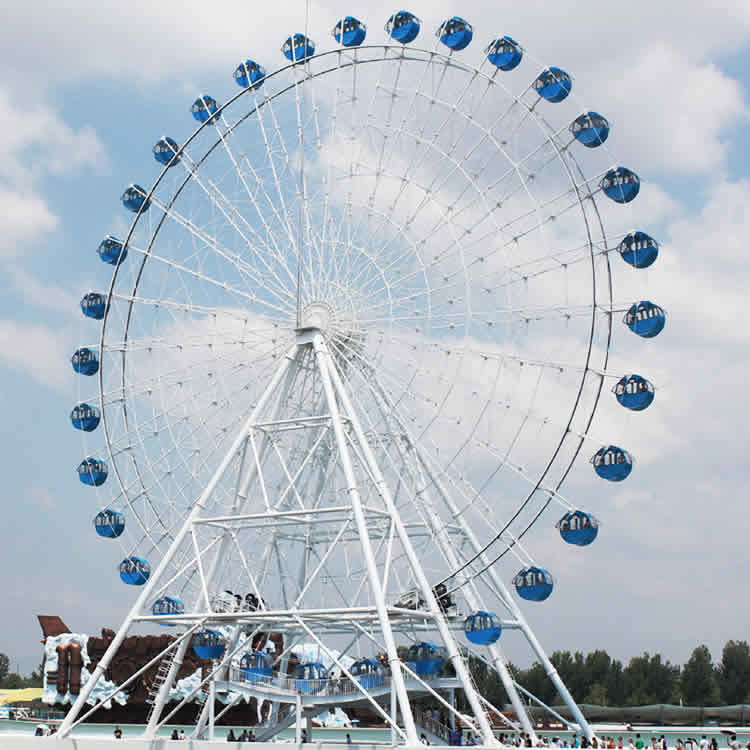 Wholesale 50m Fairground Ferris Wheel , Sky Rider Ferris Wheel Aluminum Alloy Cockpit from china suppliers