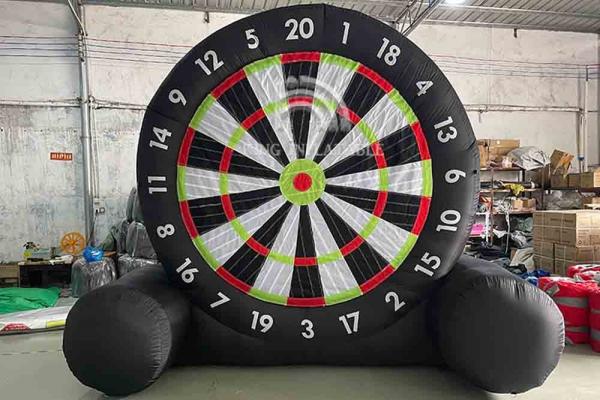 Quality 13*13 Ft Huge Inflatable Soccer Darts Entertainment Giant Inflatables Football Dart Game for sale