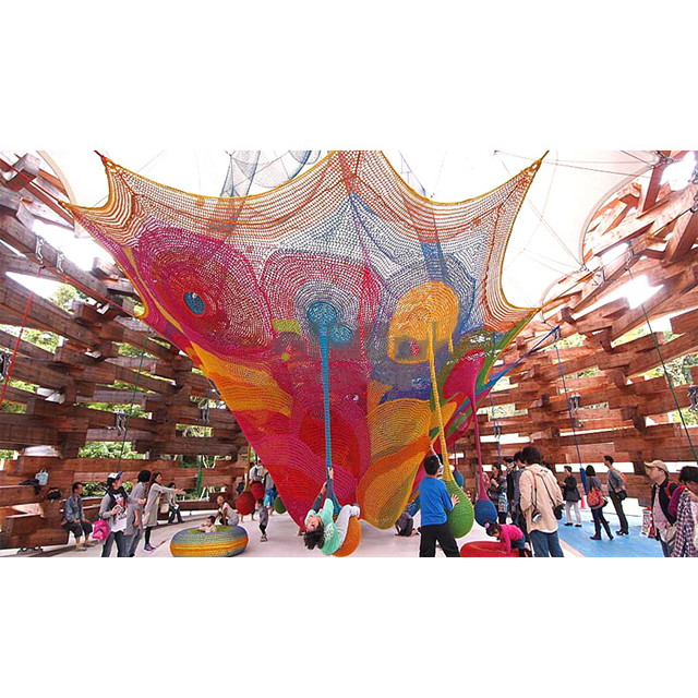 Wholesale Colorful Climbing Rope  Rainbow Net Playground For Kids Indoor Playground. from china suppliers